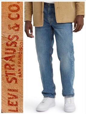 Levi's 550 Jeans relaxed medium wash casual classic 5 pockets faded W34 x L29